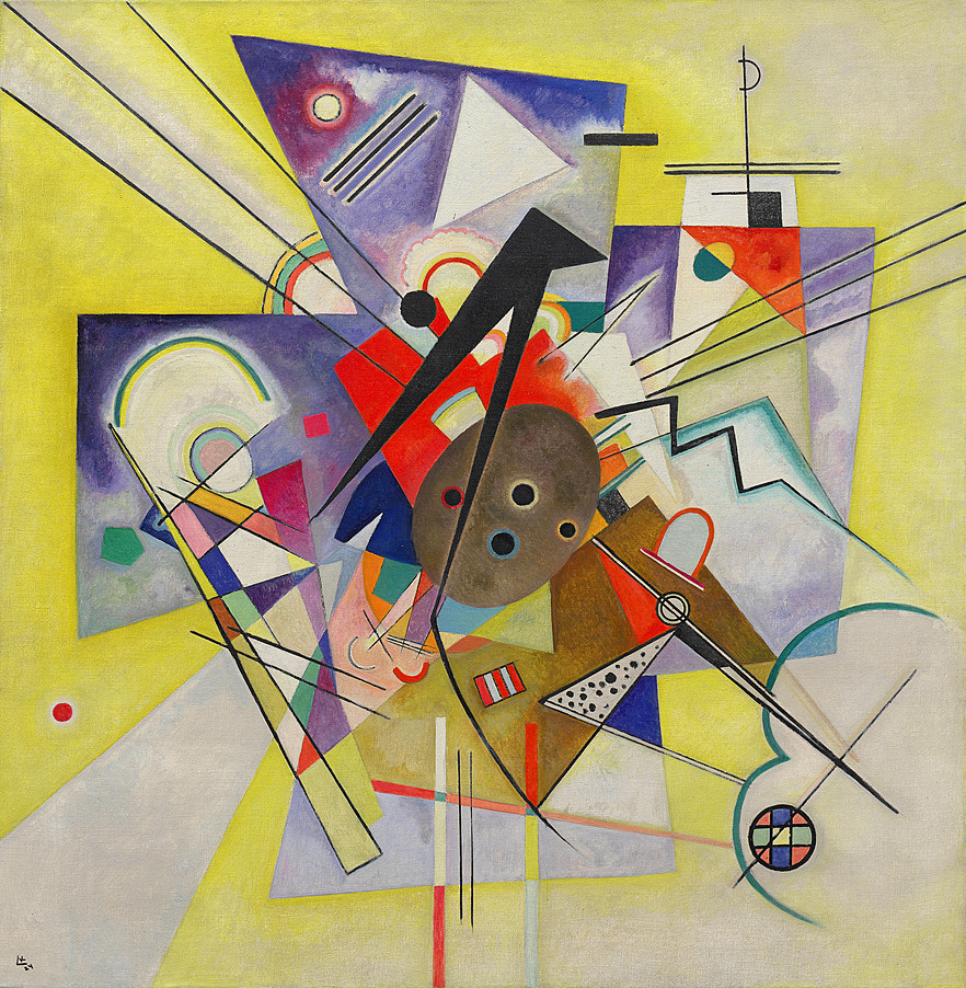 Yellow Accompaniment - 1924 - Kandinsky o pai da pintura abstrata