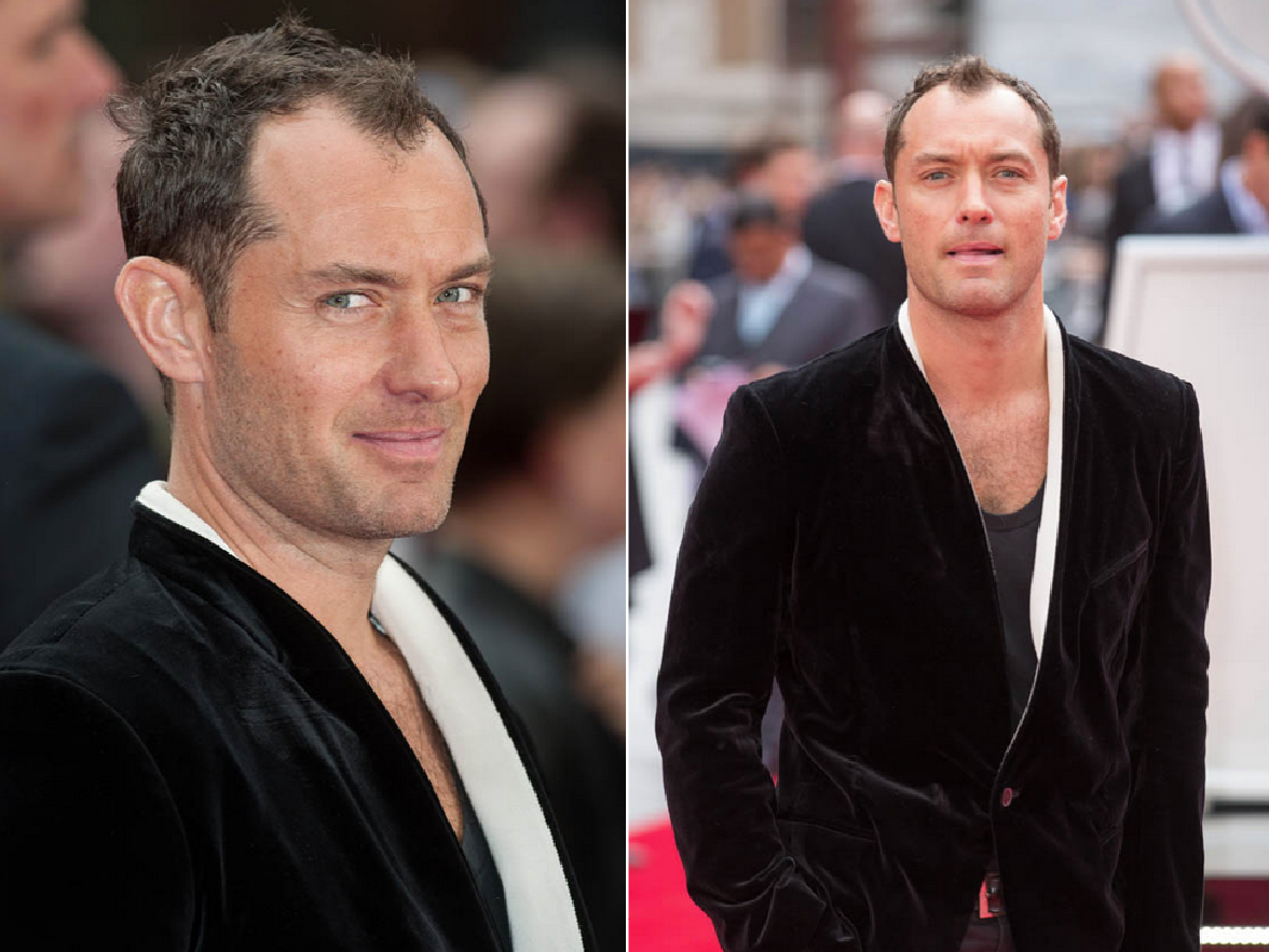 my new plaid pants Jude Law Sure Loves His Chest Hair