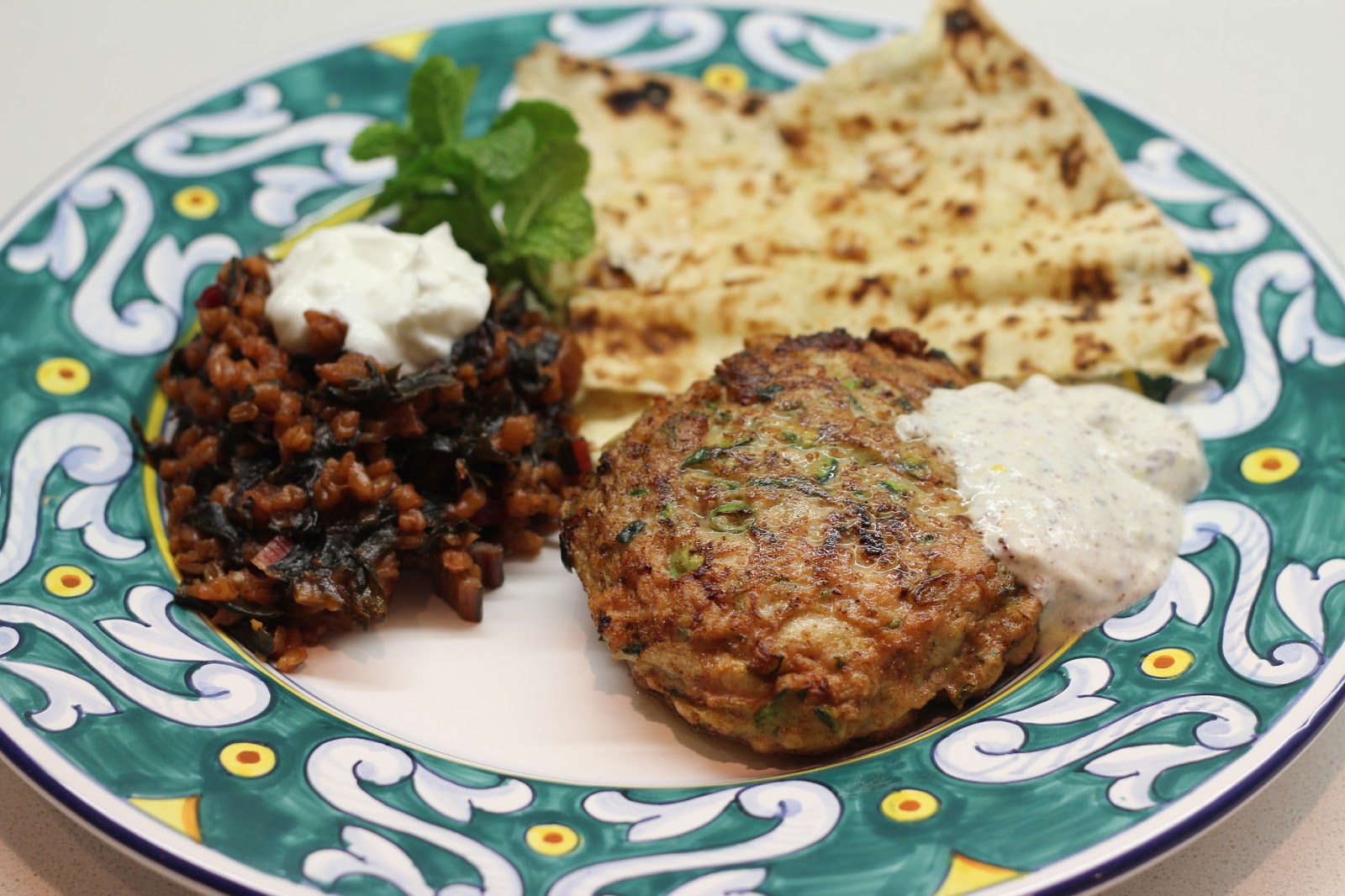 Lexi's Kitchen TURKEY & ZUCCHINI BURGERS WITH GREEN ONION & CUMIN