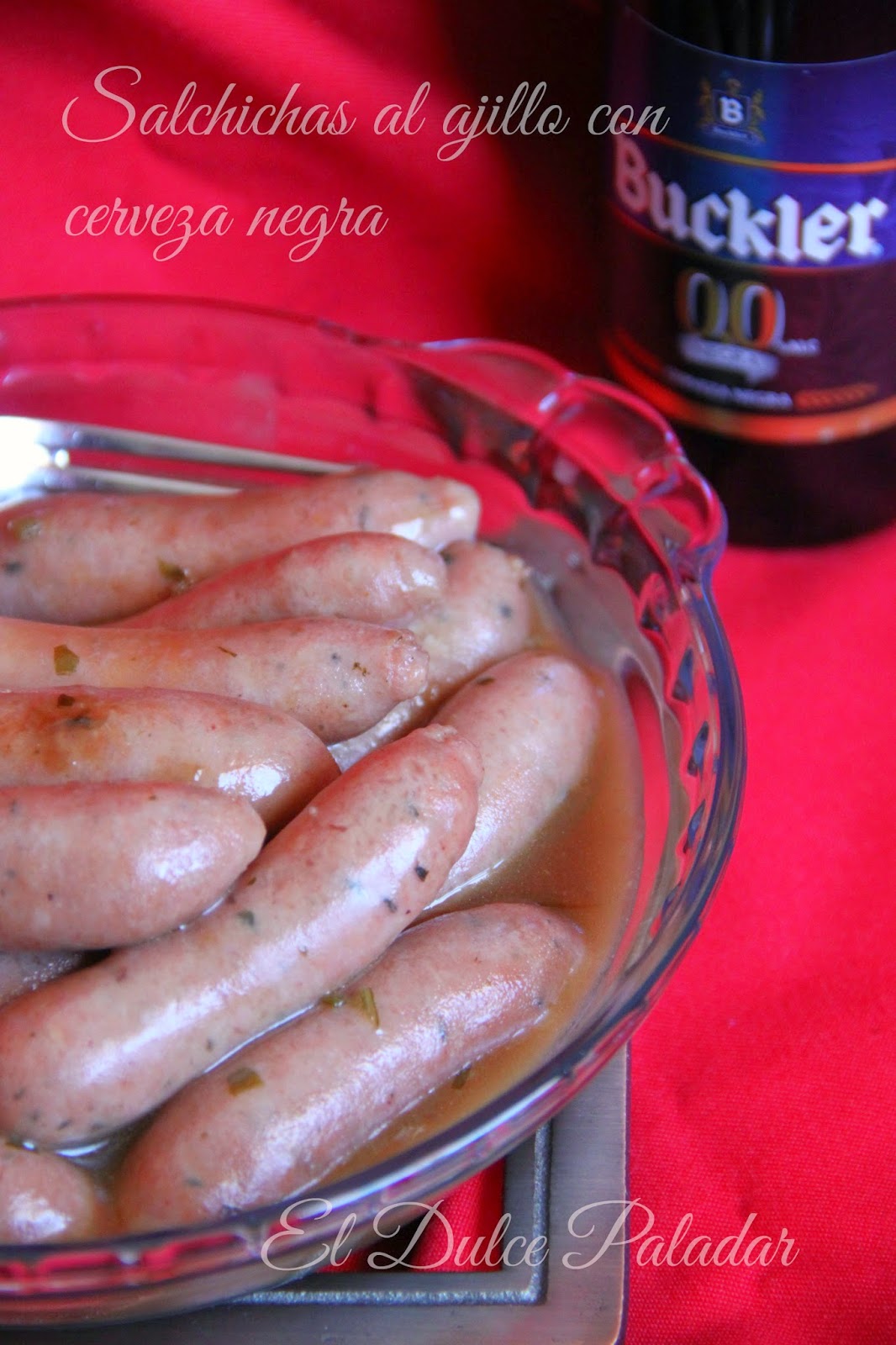 Salchichas  Al Ajillo Con Cerveza Negra