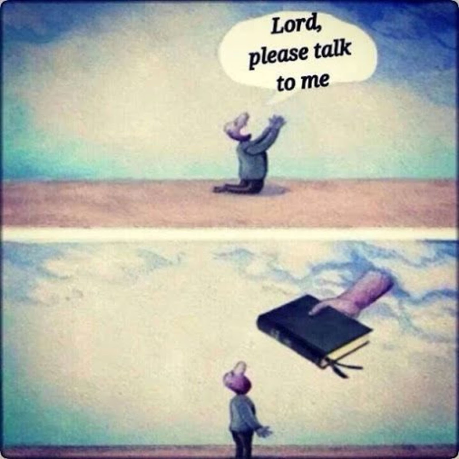 God may often uses to communicate with us Through His Word in general.