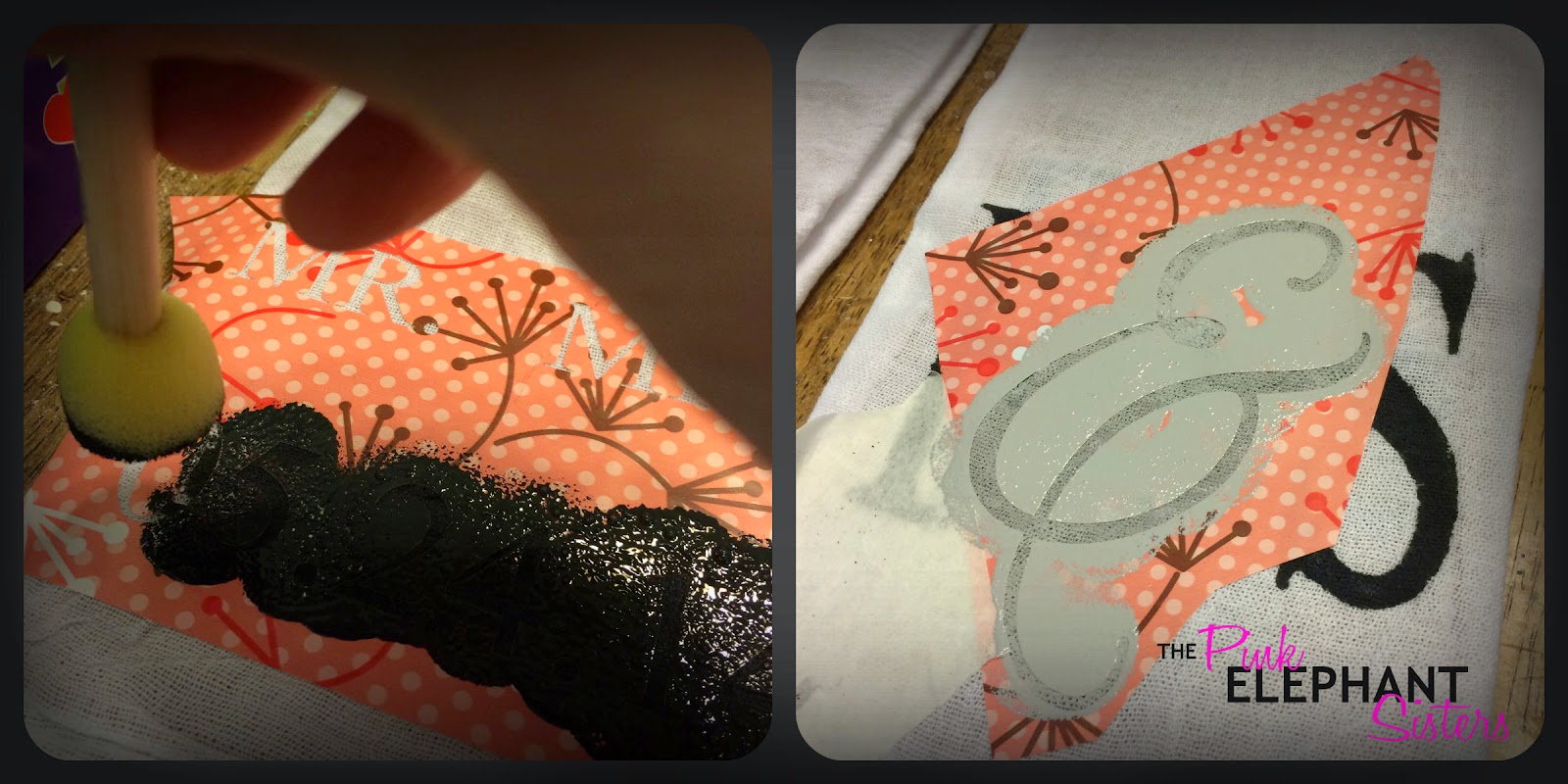 The Pink Elephant Sisters DIY Custom Kitchen Towels