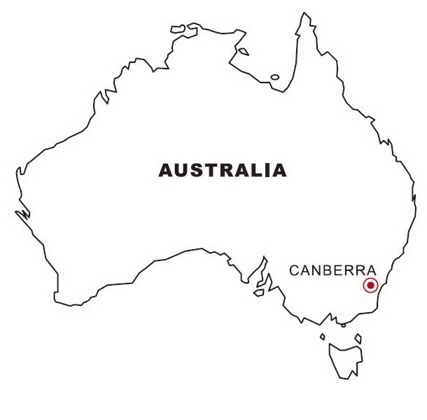 Coloring map of Australia COLOR AREA