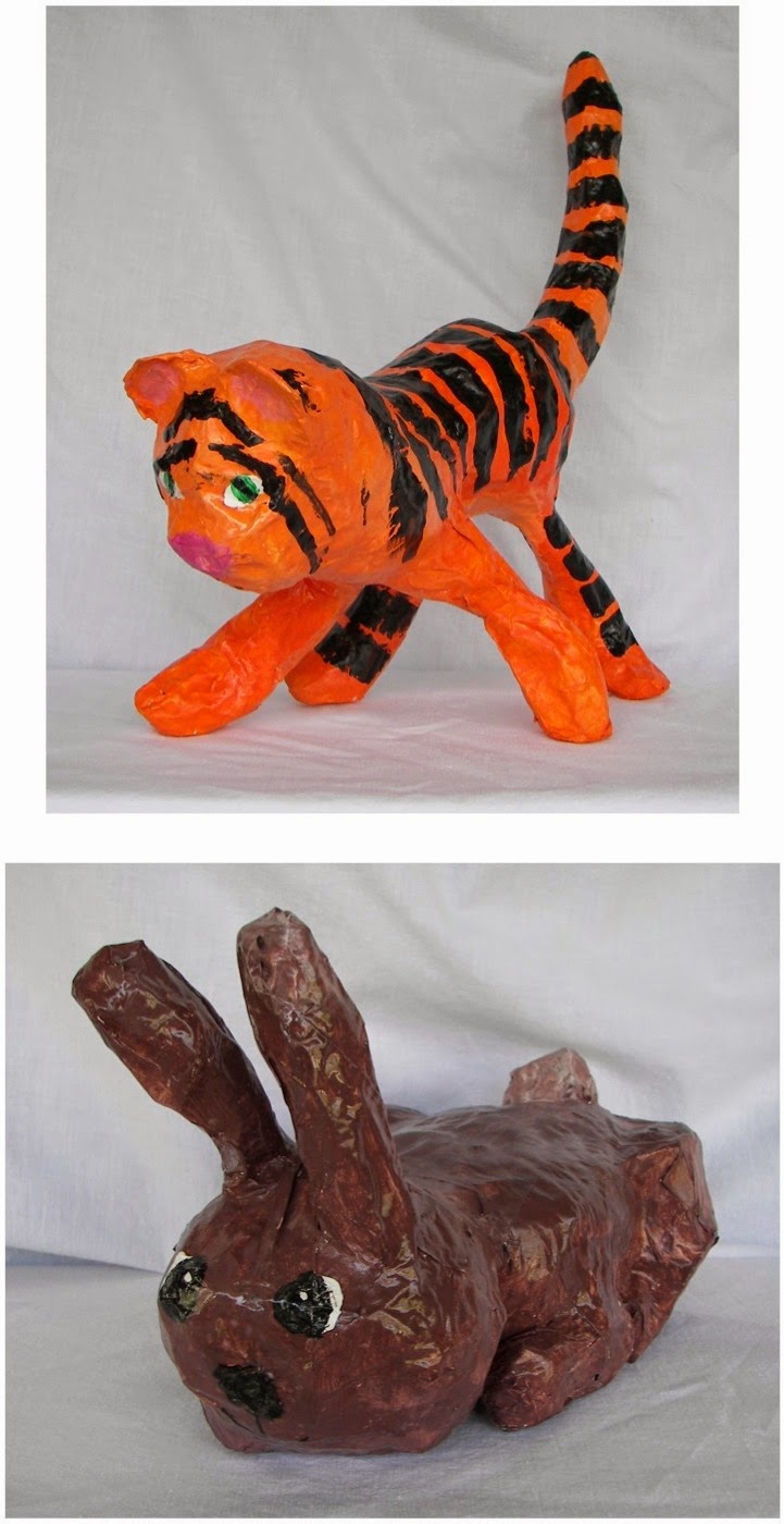 The Rolling Artroom Paper Mache Animals (4th6th Grade)
