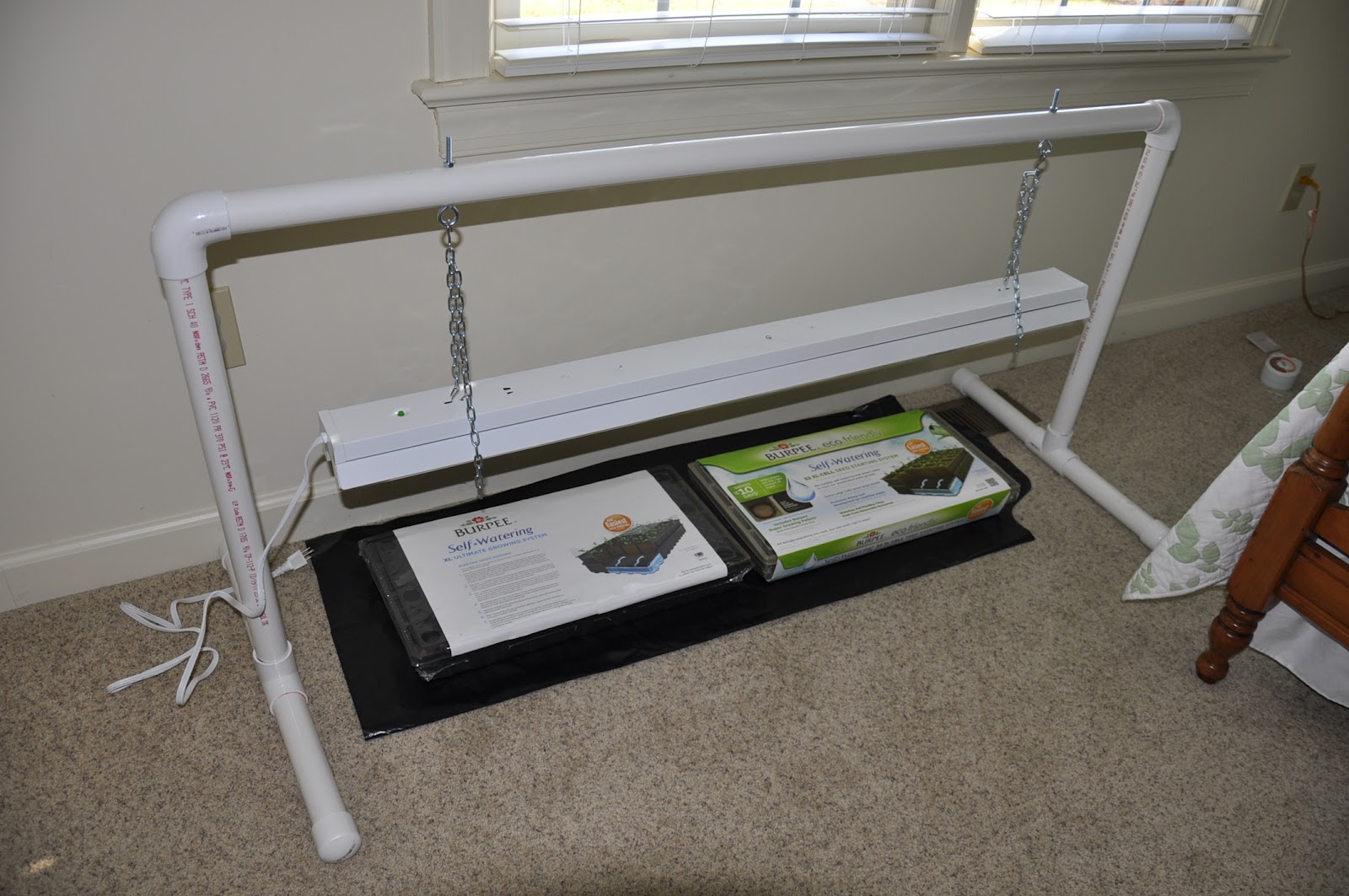 The Gardening Gallimaufry DIY Grow Light for Seed Starting