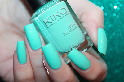 Swatch of "389 - Mint Milk" by Kiko