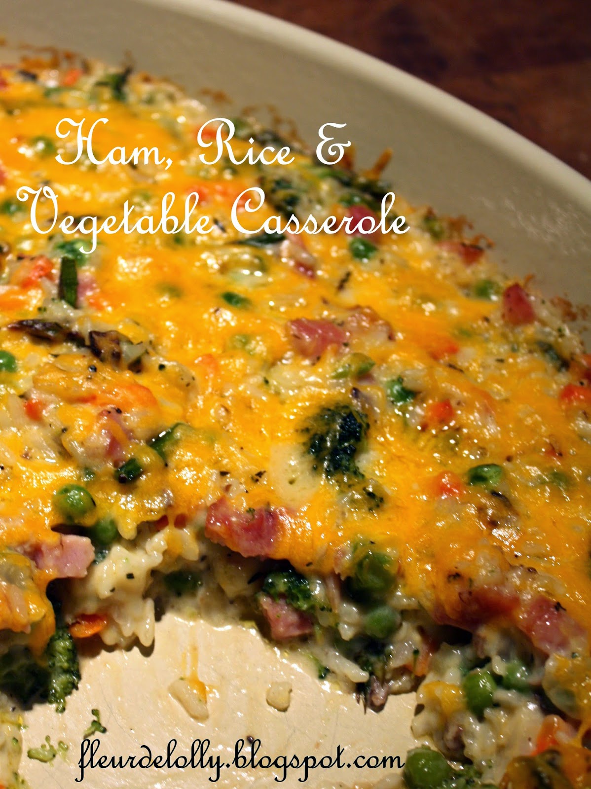 Fleur de Lolly Ham, Rice & Vegetable Casserole