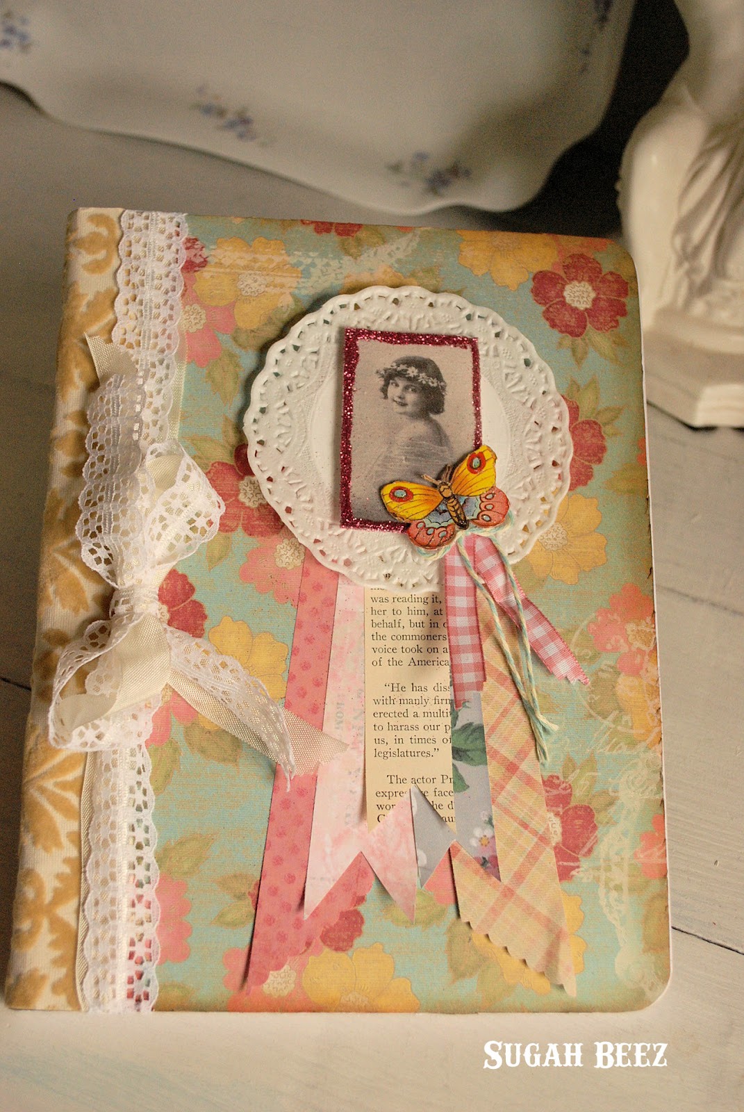 Sugah Beez Altered Prize Ribbon Journal