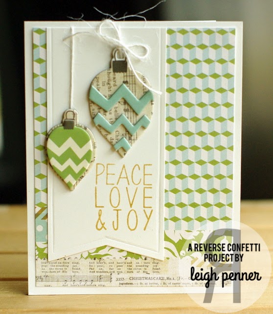 TO THE FULL A couple of reverse confetti Christmas cards