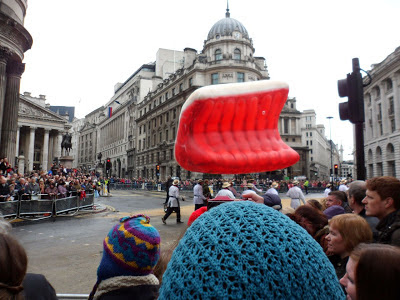 Floating meat at the parade!