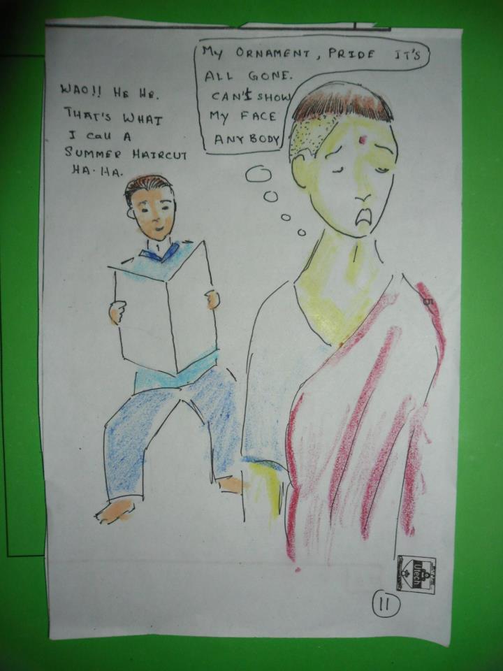 headshave and haircut stories: Summer Haircut