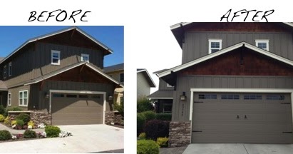 Newly Domestic One Hour And 30 Dollar Craftsman Garage Door Makeover