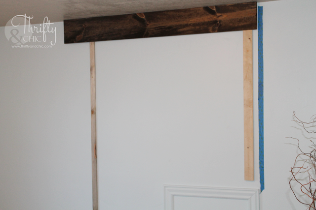 DIY floor to ceiling wood headboard tutorial
