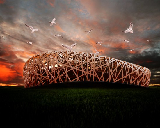 Amazing Beijing Birds Nest Stadium in China_MyClipta