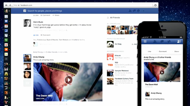 Mixed Info Point: Get New Facebook Look