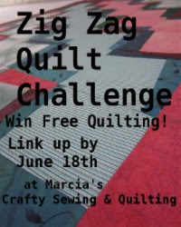Zig Zag Quilt Challenge 2012 - The winners won FREE Quilting