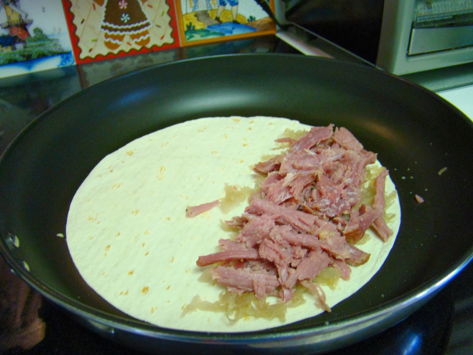 Dinner with the Grobmyers Corned Beef and Cabbage Quesadillas