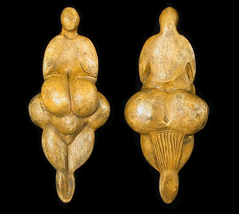 ビーナス像　Venus statue,  About 25000 years before 　primitive art 
