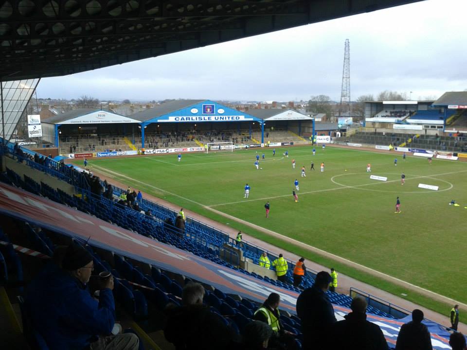 The Rainham End. Brunton Park Carlisle United
