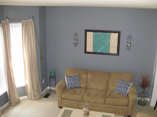 Our Pinteresting Family: Framed Out Living Room Wall by Amy & Chris