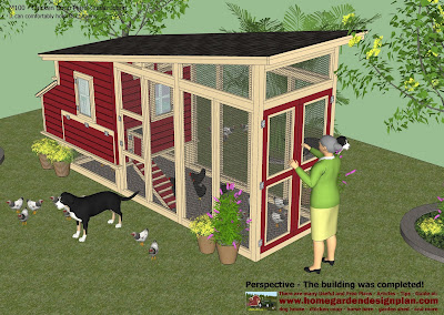 garden plans: M100 - Chicken Coop Plans Construction - Chicken Coop 