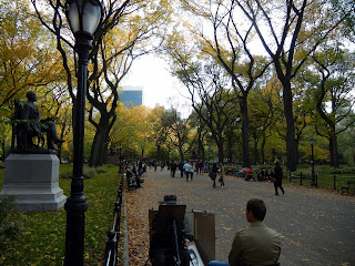 The Mall in Central Park in New York City The Mall in Central Park in New York City