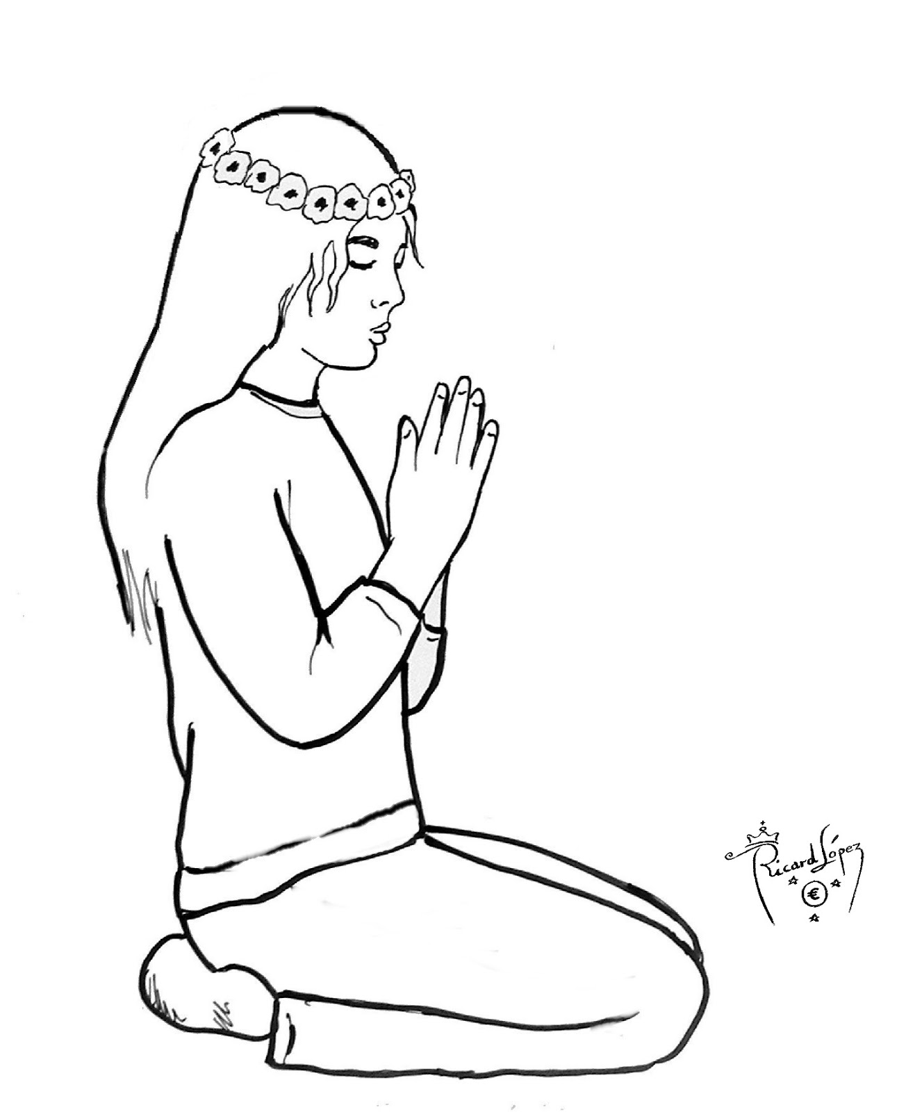 Imagenes De Mujeres Orando Para Colorear | mujer orando dibujos imagui Imagenes De Mujeres Orando Para Colorear | mujer orando dibujos imagui