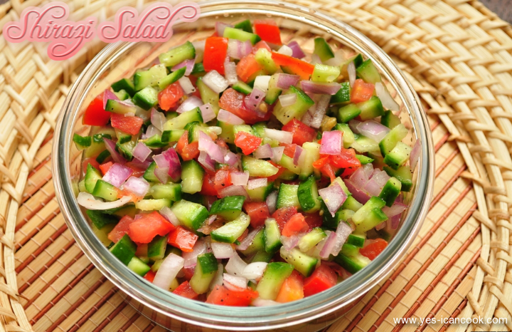 Persian recipes salad shirazi Persian recipes salad shirazi