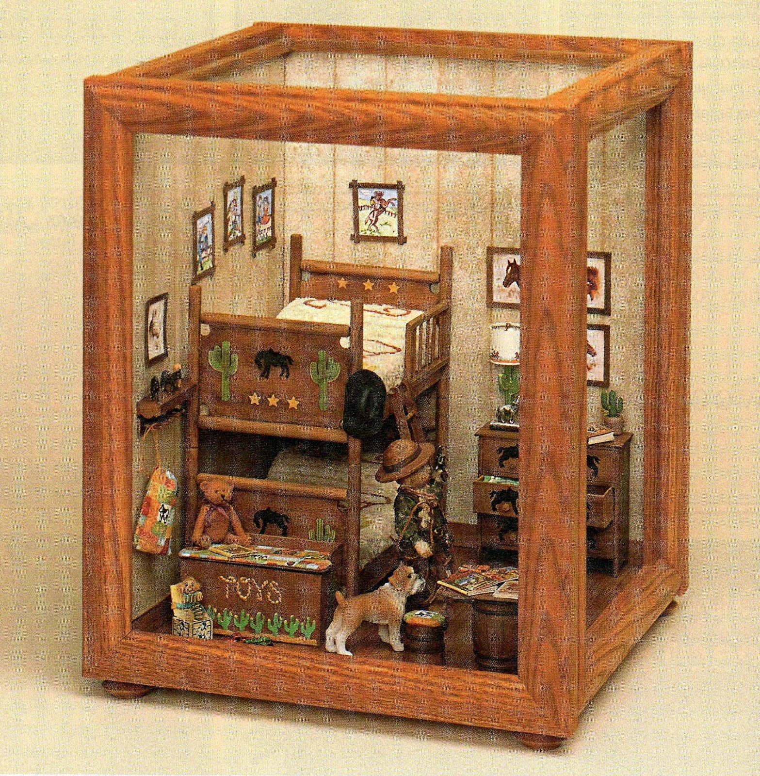 DYI DOLLHOUSE MINIATURES MAKING ROOMS & DISPLAY BOXES FROM PICTURE FRAMES