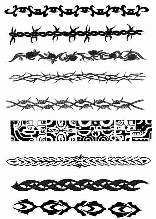 unique native american armband tattoo