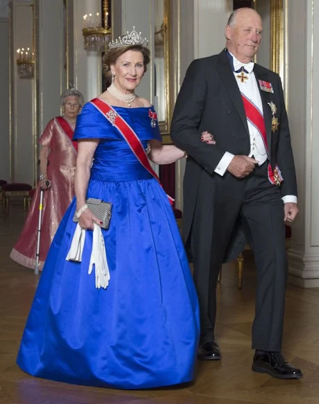 King Harald and Queen Sonja, Crown Princess Mette-Marit and Crown Prince Haakon, Princess Astrid and Mrs Ferner 