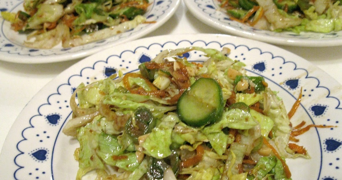 Ma cuisine...sans prétention Salade avec vinaigrette japonaise au