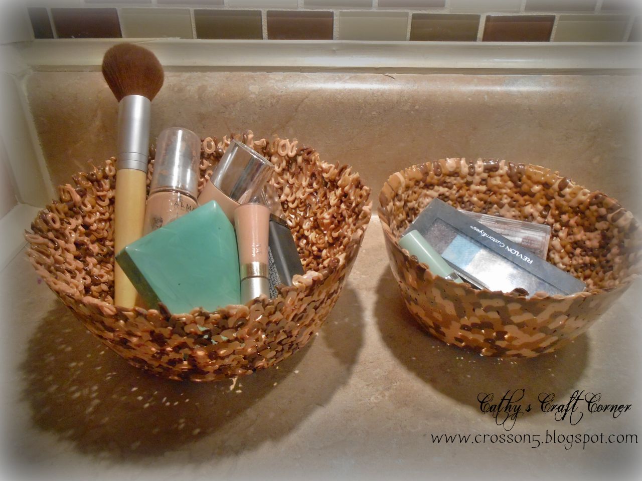 Cathy's Craft Corner How to make Perler (bead) Bowls