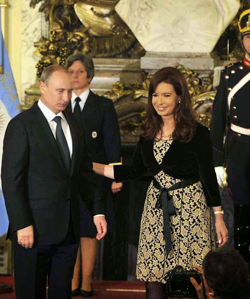 Putin estendeu seus tentáculos e Cristina Kirchner ganhou o título de "melhor aliada da Rússia" no continente Putin estendeu seus tentáculos e Cristina Kirchner ganhou o título de "melhor aliada da Rússia" no continente