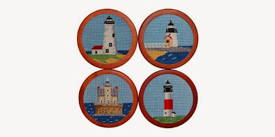 Smathers & Branson needlepoint coasters