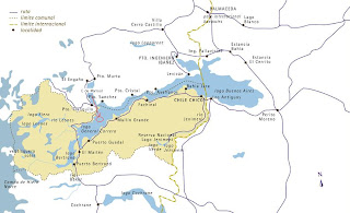  Mapa con la Ubicación de la Catedral de Marmol  Chile