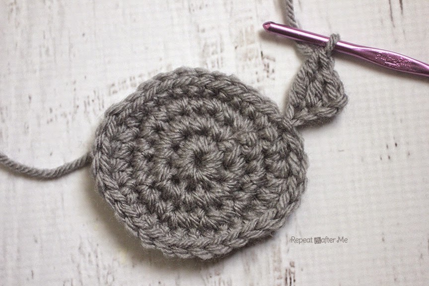 I made a french knot for each eye. HERE is a tutorial on ...