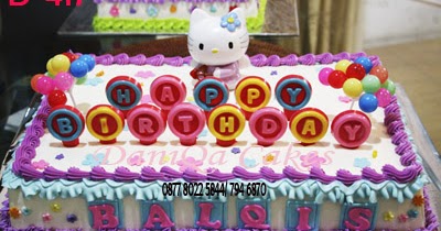 DaniQa Cake and Snack: Kue Ulang tahun Hello kitty