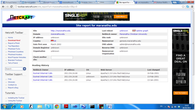 Keamanan Sistem Dan Aplikasi Melakukan Banner Grabbing