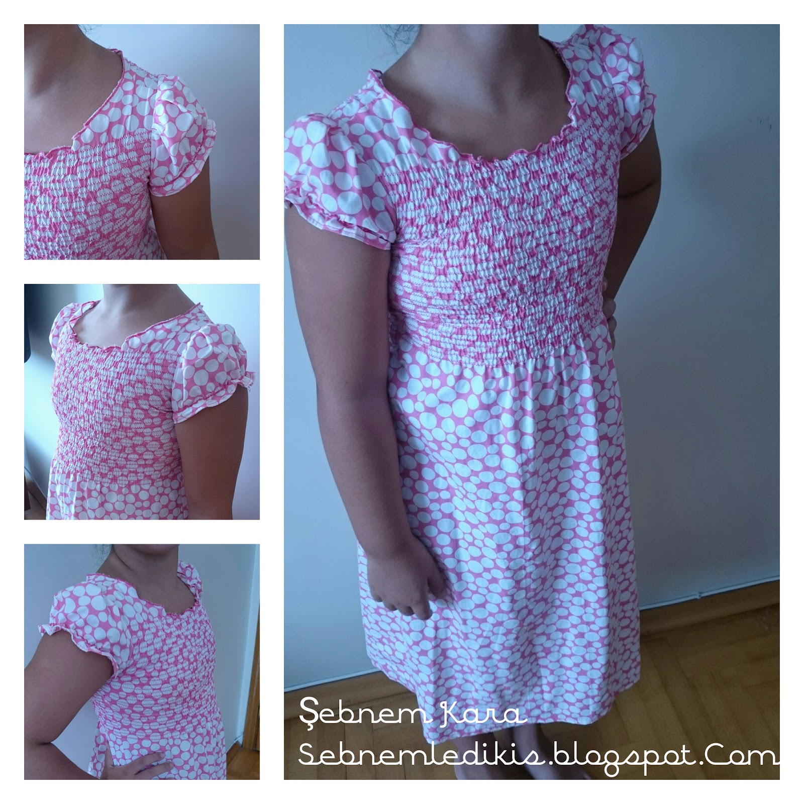 Sebnemle Dikis Onu Lastikli Kiz Cocuk Elbisesi Kesimi Dikimi Ayrintili Anlatim