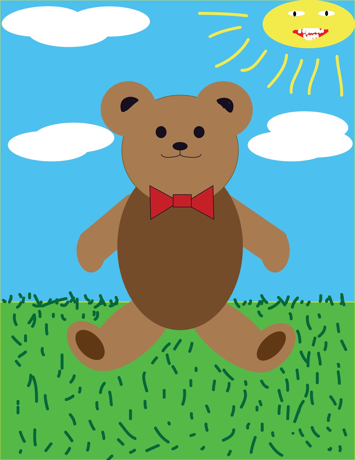 Nick S Blog For Digital Arts Class Teddy Bear Adobe Illustrator 10 18