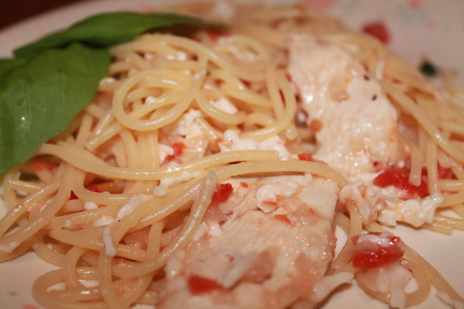 The Orange Strainer Capellini Caprese