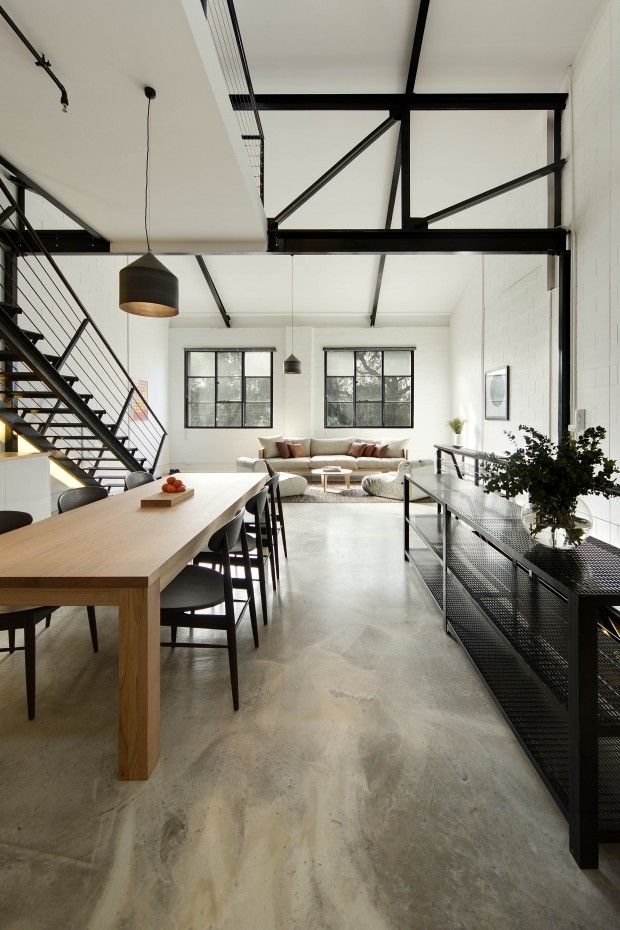 Interior Inspiration // Concrete floors | BELLEMOCHA.com