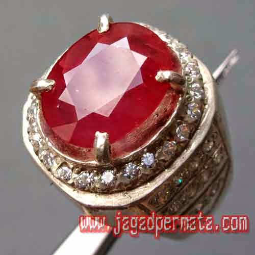 Batu Permata Paparaca Cincin Perak Batu Permata Paparaca Cincin Perak