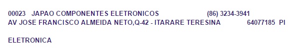 JAPAO COMPONENTES ELETRONICOS