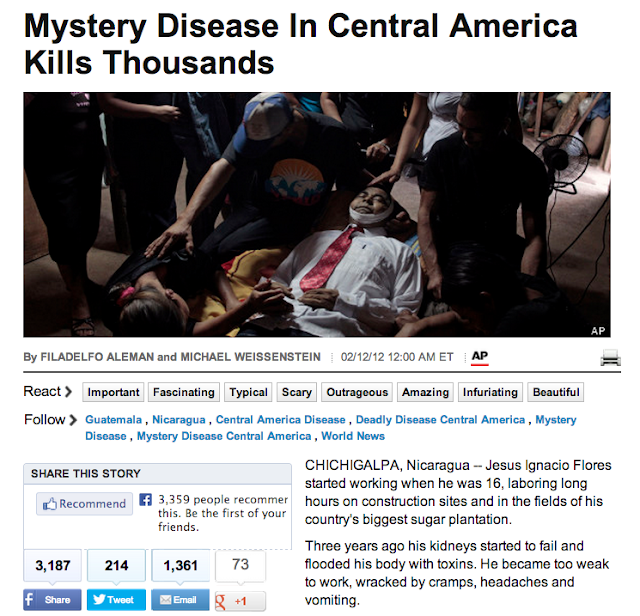 Mystery disease causes kidney failure, or maybe you should just drink