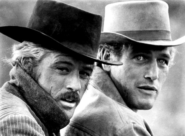 Fotografias a preto e branco de celebridades - Robert Redford e Paul Newman Fotografias a preto e branco de celebridades - Robert Redford e Paul Newman