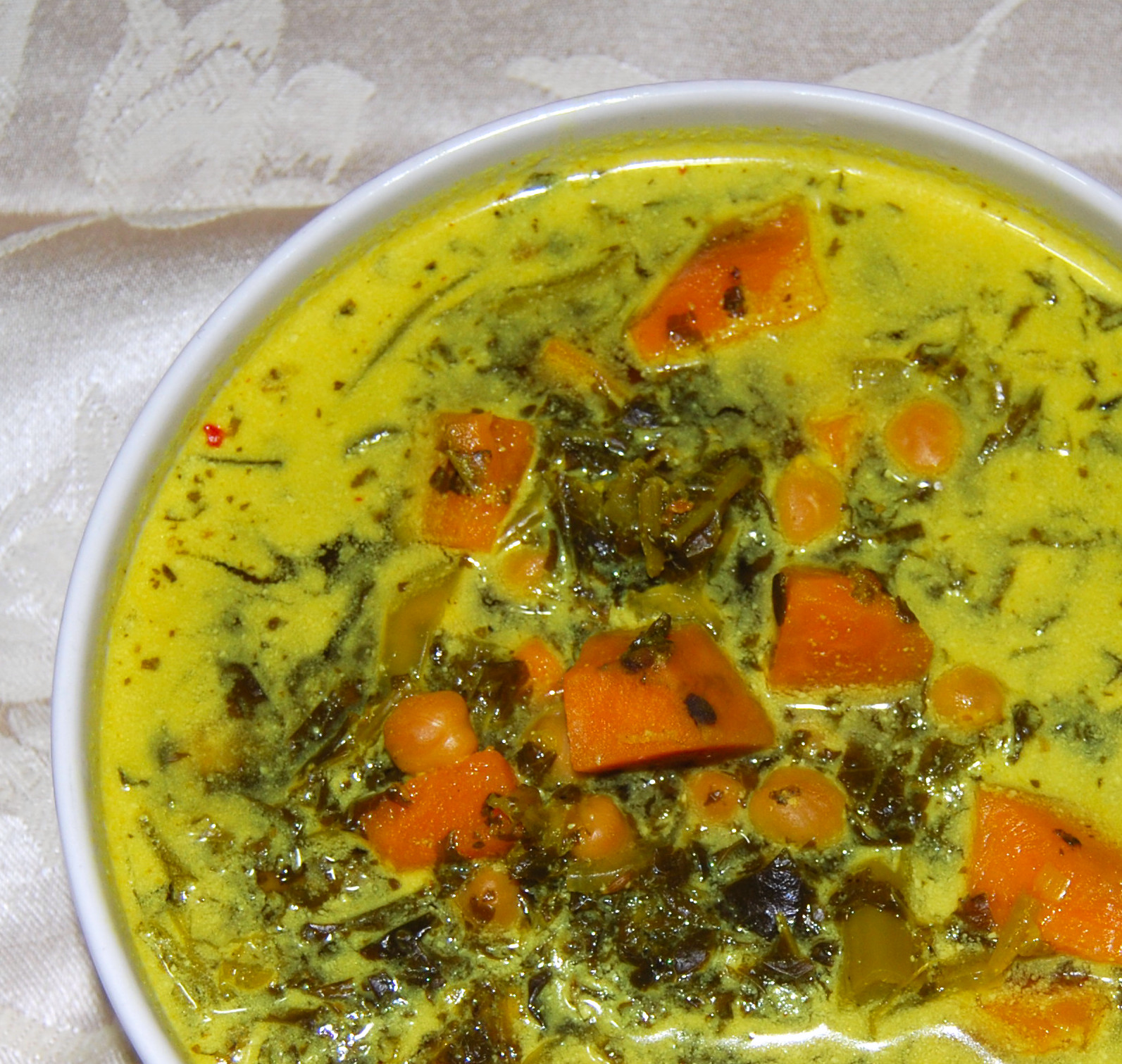 Chickpea and Kale Stew Holy Cow!