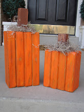 WOODEN PUMPKINS