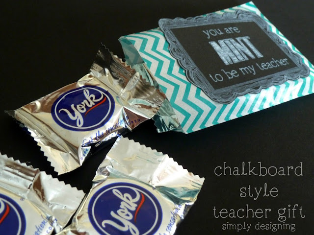 You are MINT to Be My Teacher {Back to School Chalkboard Style Teacher Gift} #diy #chalkboard #backtoschool #teacher #teacherappreciation #teachergifts #tags